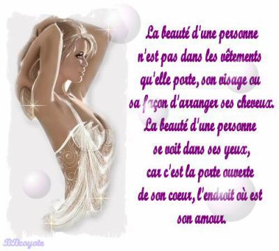 La beauté...